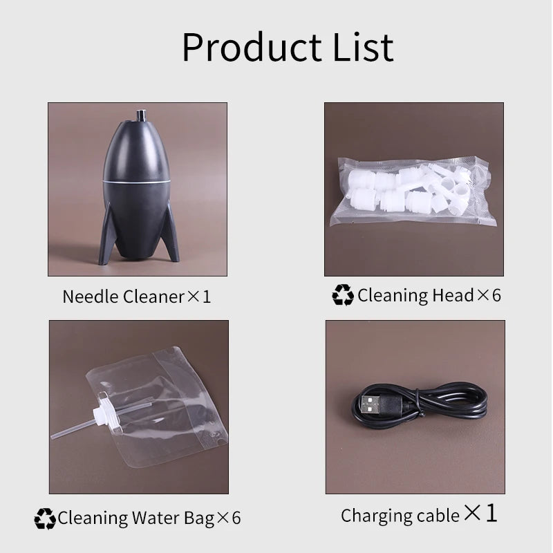 YILONG Tattoo Needle Cleaner Rechargeable Battery Infrared Automatic Ink Flush Permanent Makeup Tattoo Needle Washing Machine