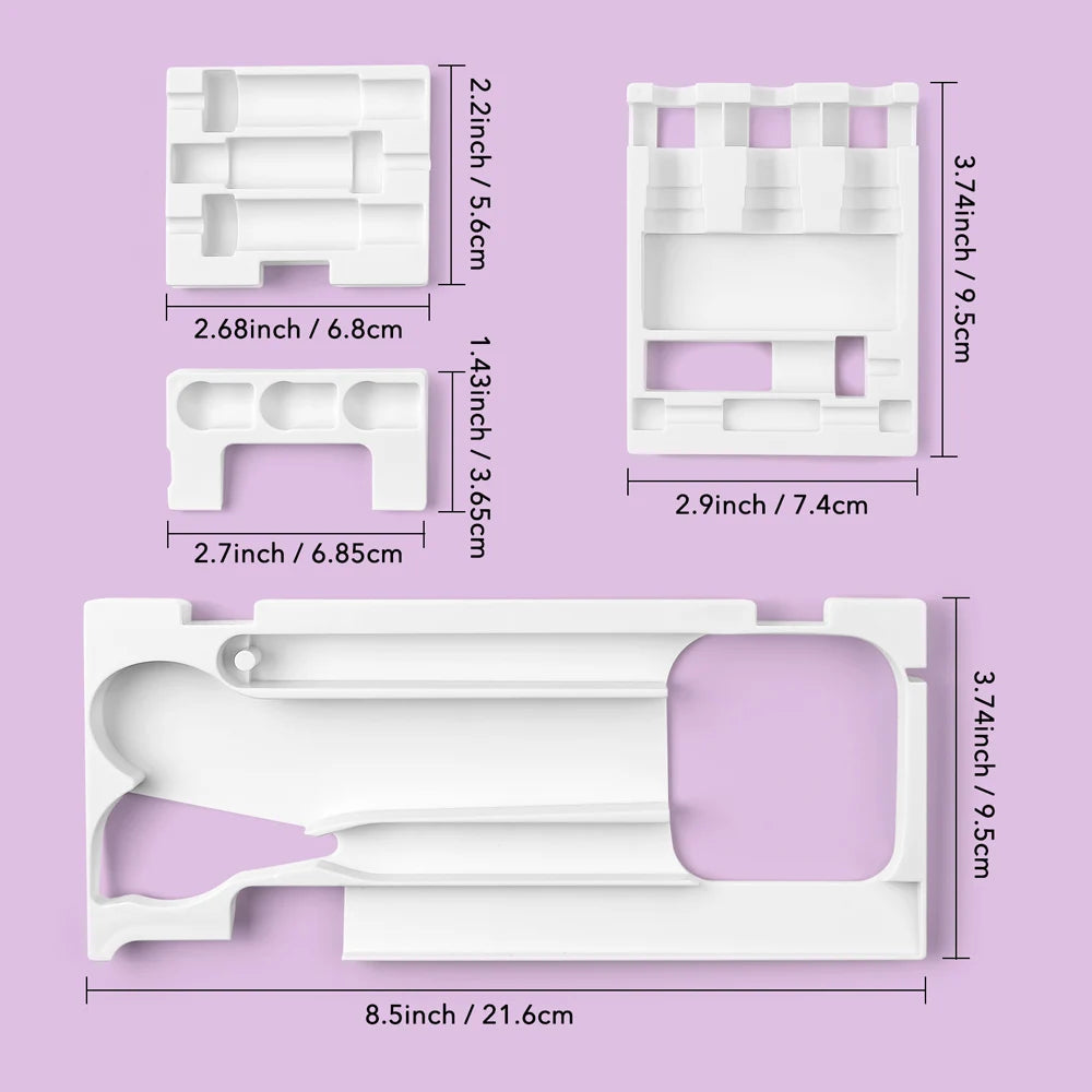 4pcs/Set Tools Storage Inserts Compatible with Cricut Maker 3&Maker Weeding Tool Kit Tray Blades Housing Tip Accessorie Organize