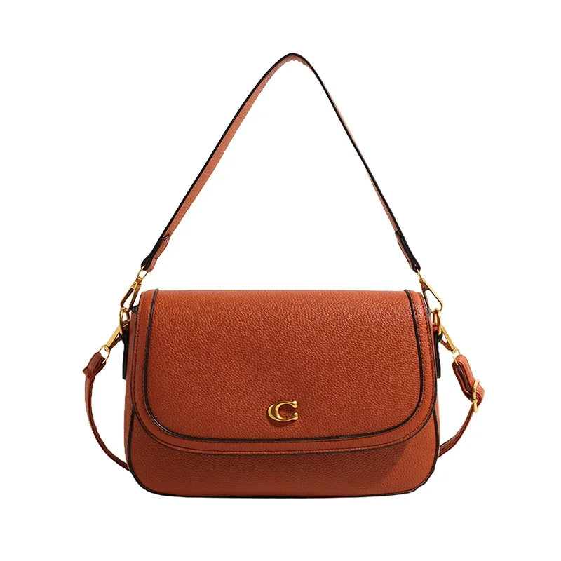 Elegant Women Luxury Leather Designer Fashion Shoulder Bag High End Tote Handbag For Fashionable Urban Daily Use