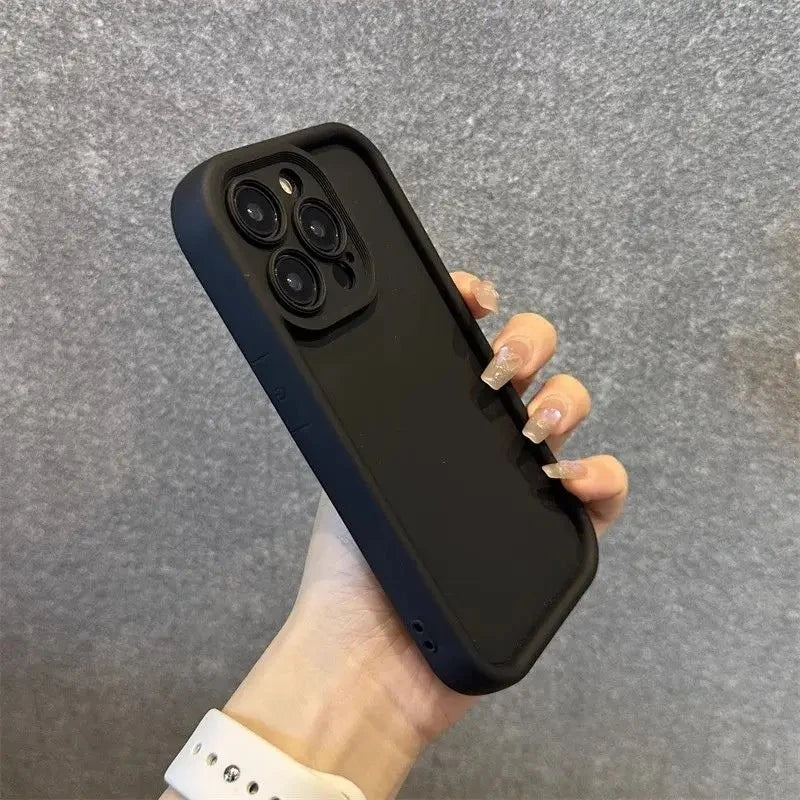 Luxury Candy Color Soft TPU Case For iPhone 17 Air 16 14 15 Pro Plus 13 12 11 Pro Max 16e Shockproof Silicone Phone Cover Fundas
