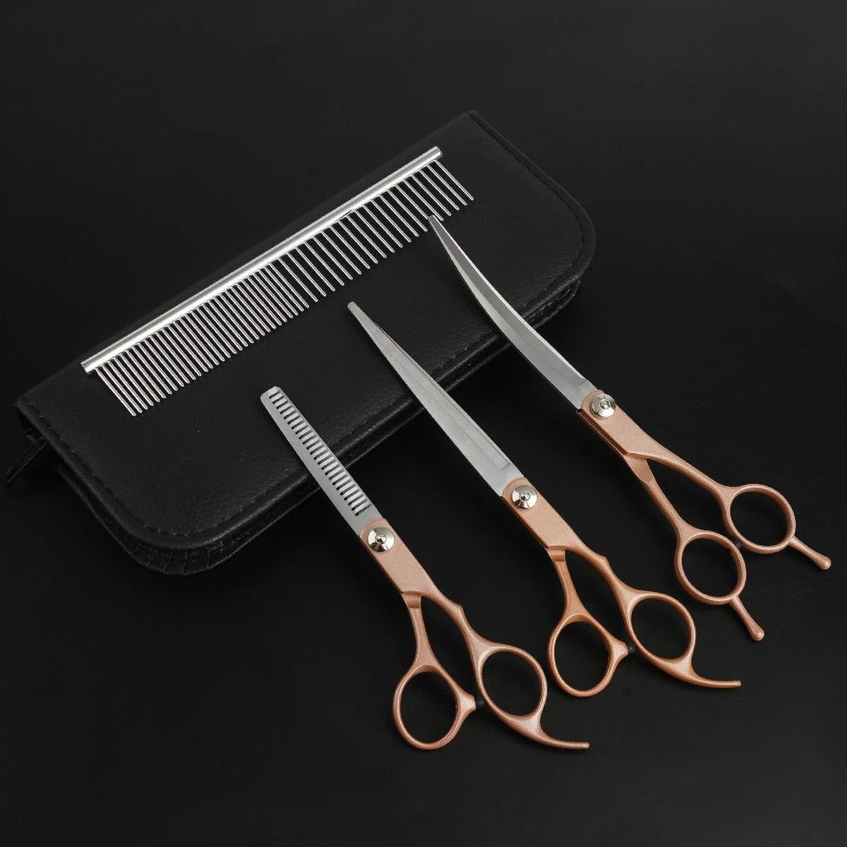 Dog Cat Grooming Tool Shears Professional Pet Cutting Thinning Scissors Set 6.0 Inch 7Inch Stainless Steel Barber Hair Cutting T