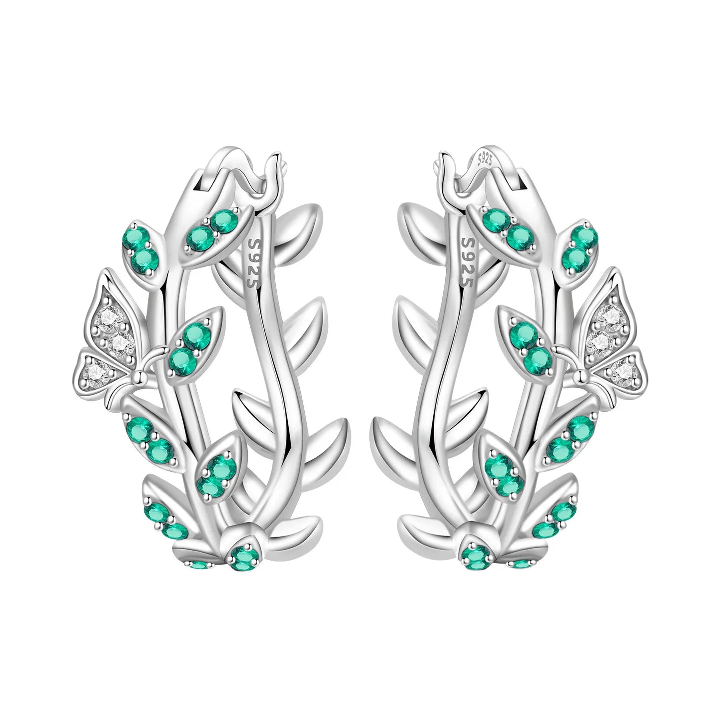 925 Sterling Silver Needle Iris Flower Hoop Earrings for Women Original Elegant Versatile Jewelry Birthday Party Fine Gift 2026