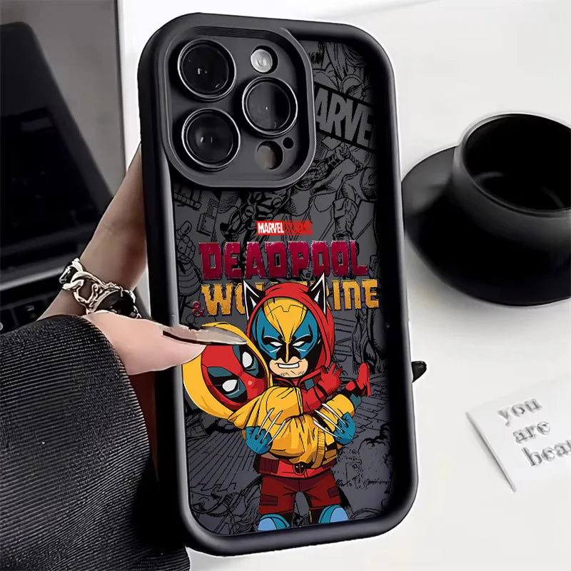 Cool DeadpoolS & WolverineS Phone Case for iPhone 17e 17 16e 16 15 14 13 12 11 Air Pro Max Mini XR XS X Plus Soft TPU Back Cover