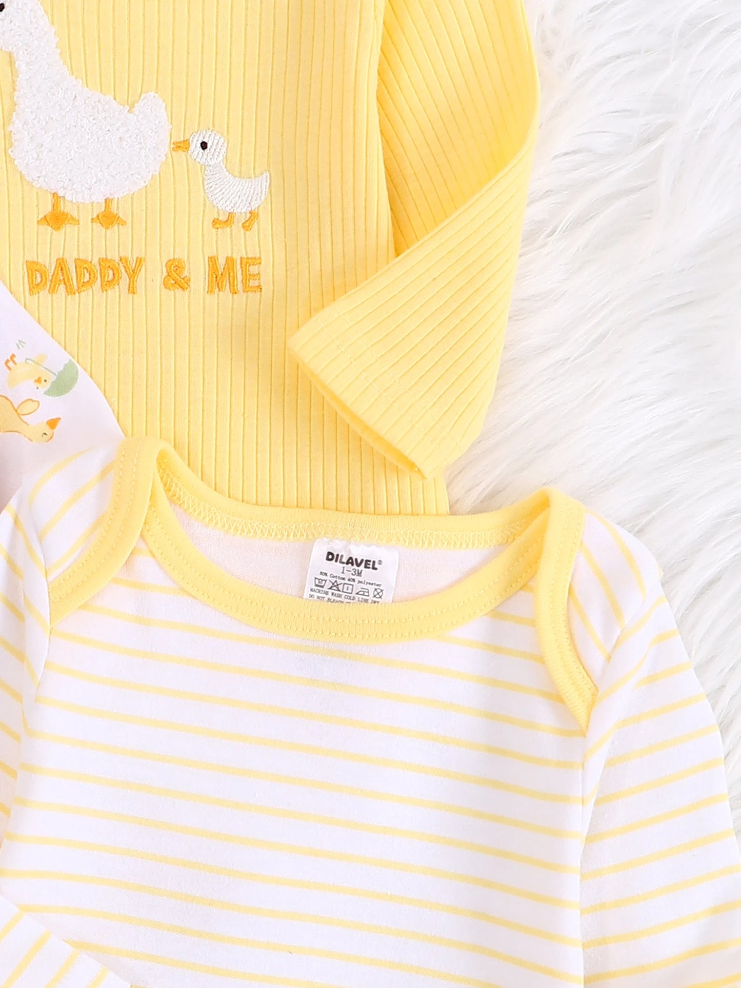 3PCS Baby girl onesie New style baby girl clothes Spring/Autumn long-sleeved onesie Cotton fabric Suitable for 0-9months