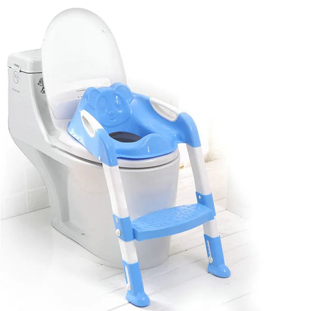 1-8 Years Children's Potty Baby Toilet Seat With Adjustable Ladder Infant Toilet Training Folding Seat Baby Potty Training Seat