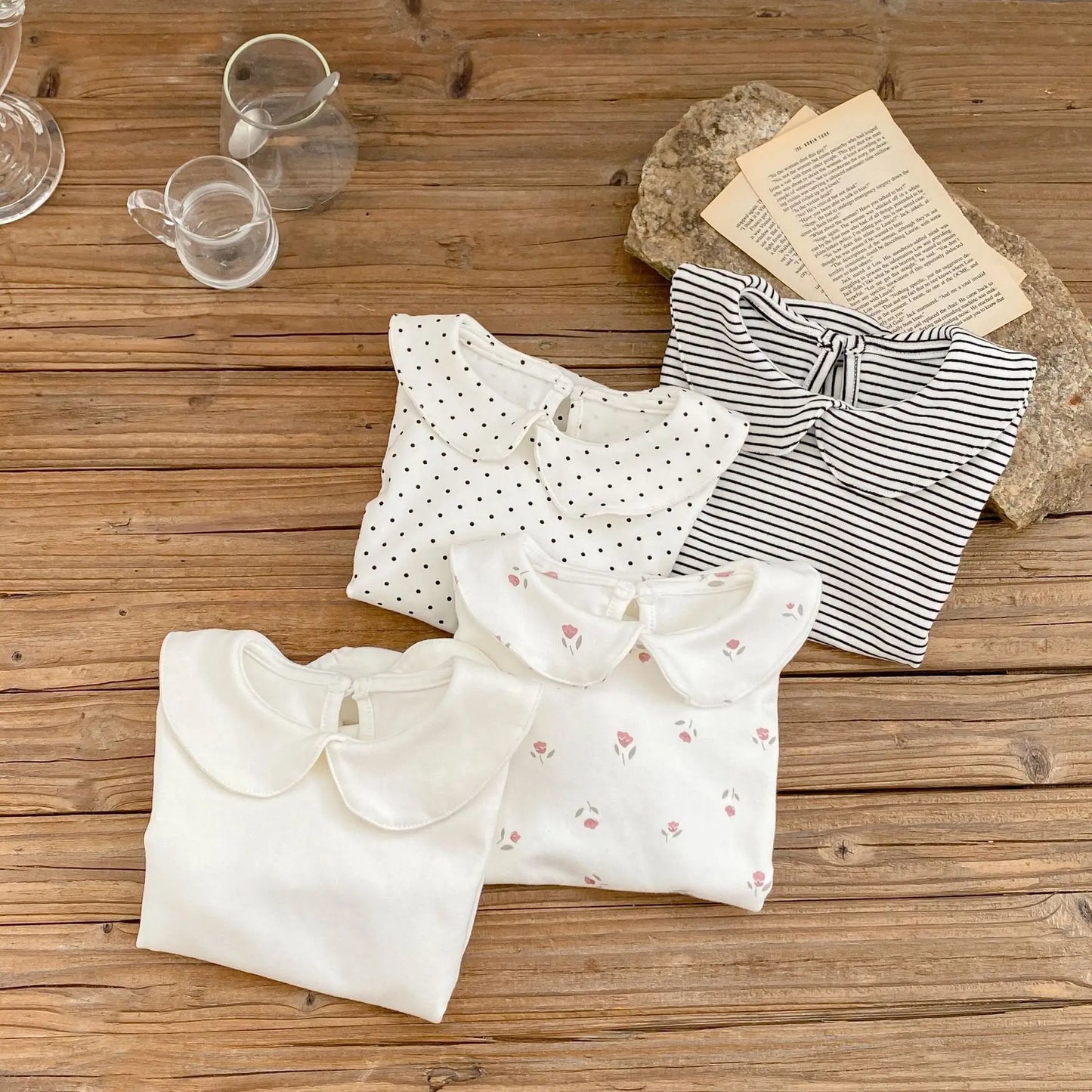 Insautumn baby baby collar bottoming romper clothes baby children Long Sleeve romper cotton fabric is soft and comfortable
