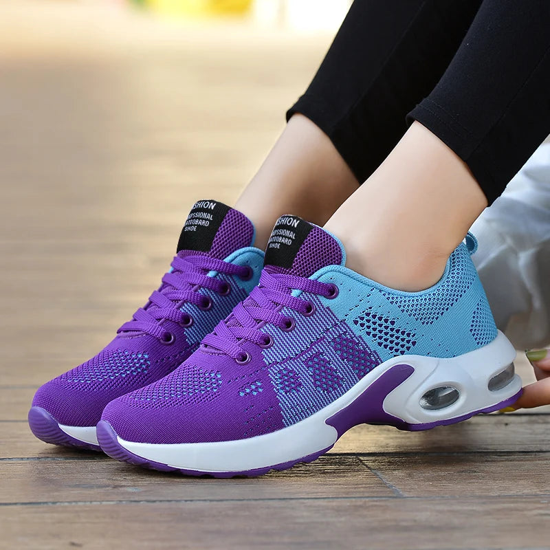 Women Running Shoes Breathable Casual Shoes Outdoor Light Weight White  Sports Shoes Casual Walking Sneakers for Wamen