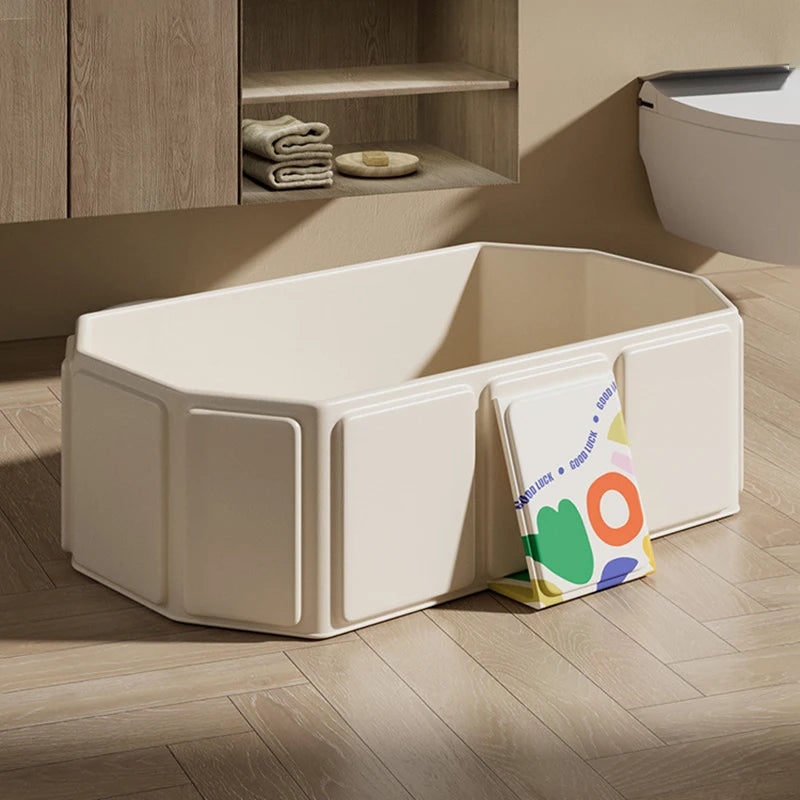 1pc Kids portable thick folding bathtub, Can be used  sitting or lying, for 0-8 years old children newborns suitable for travel