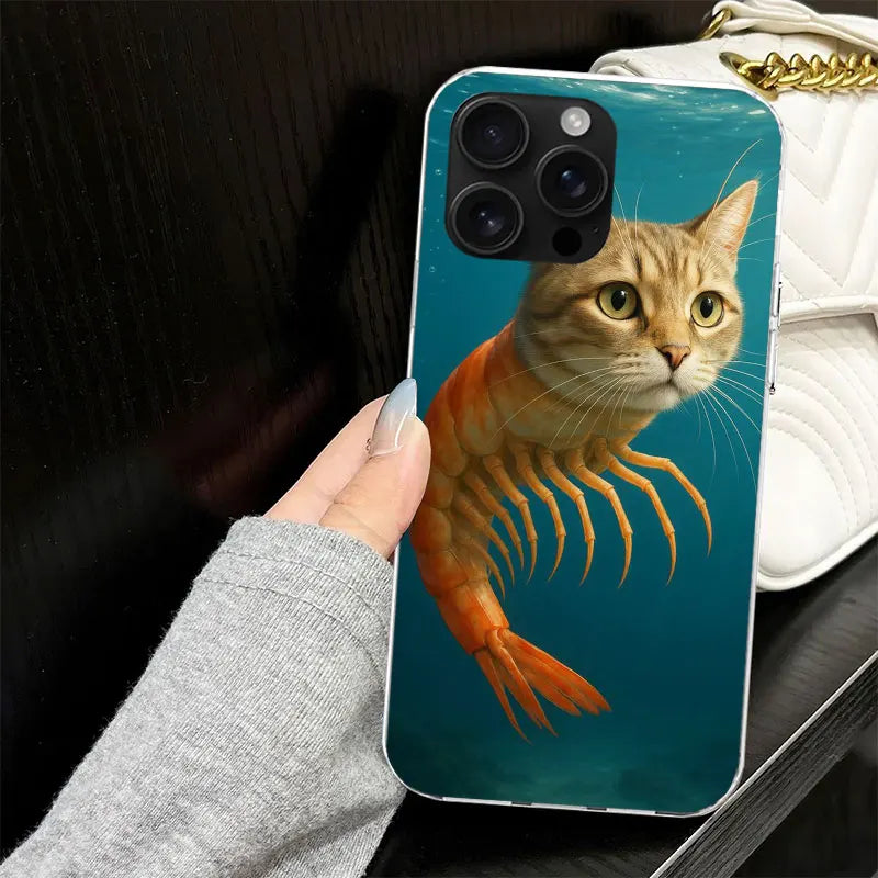 Italian Brainrot Animals Case for iPhone 13 12 Mini 11 Pro Max Soft Phone Cover X XS XR 7 SE 8 Plus 6 6S 5 5S Silicone Black Cap
