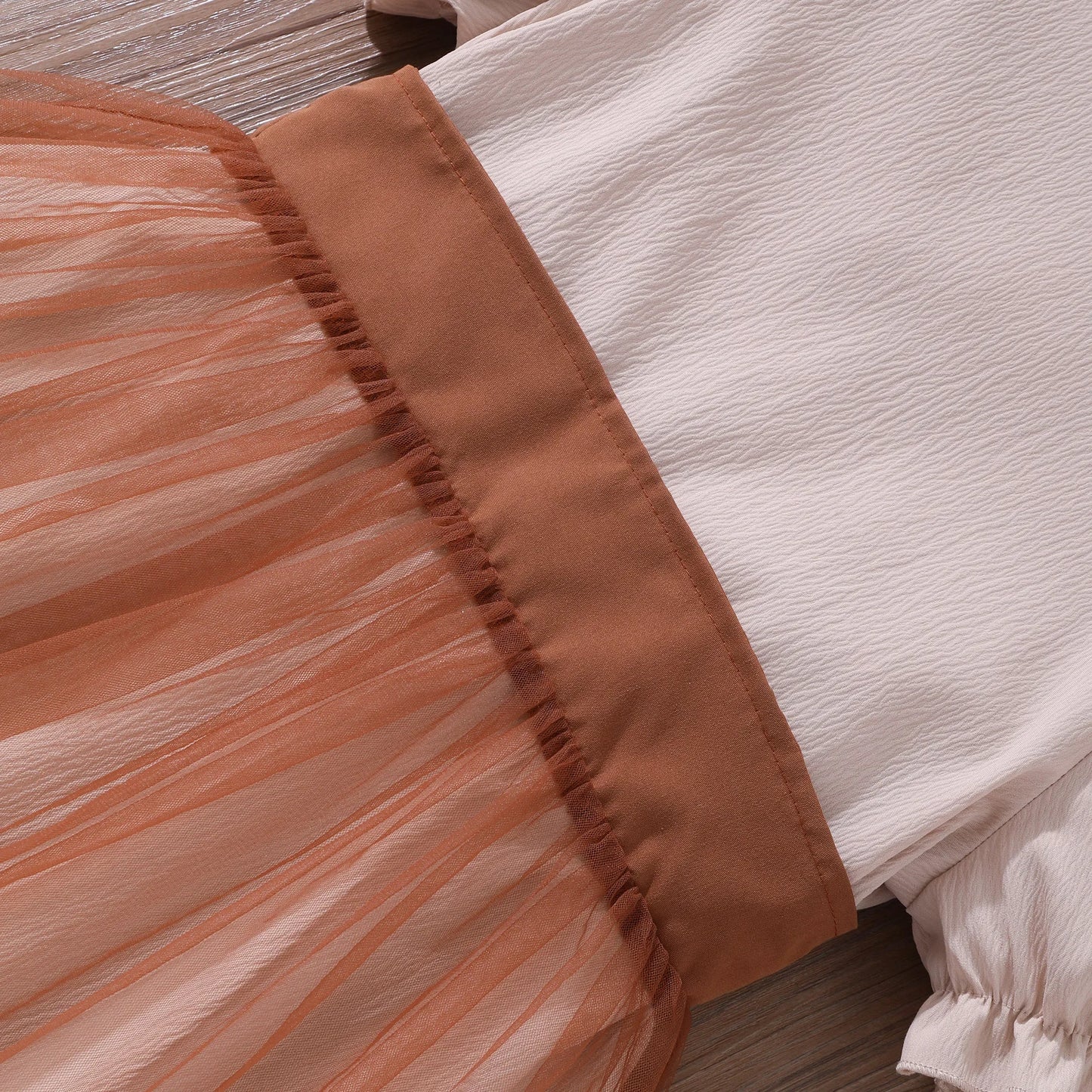 Teen Girl Dress Summer Brown Retro Short Sleeve Children Dresses Fashion Girl Costume Party Big KIds Outfit 7 8 9 10 11 12Yrs