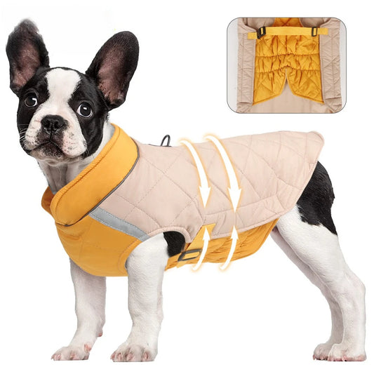 New Winter Pet Dog Clothes Thickened Fighting Dog Clothes Reflective Dog Cotton Clothes Pet Clothes