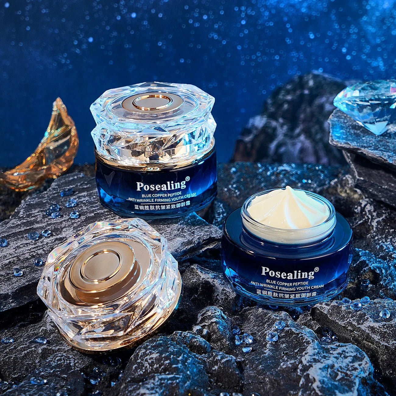 Blue-Copper Peptide Moisturize Cream Plain Stay Up Cream Asian Facial Care Face Cream Glow Recipe Korean Cosmetics Health&beauty