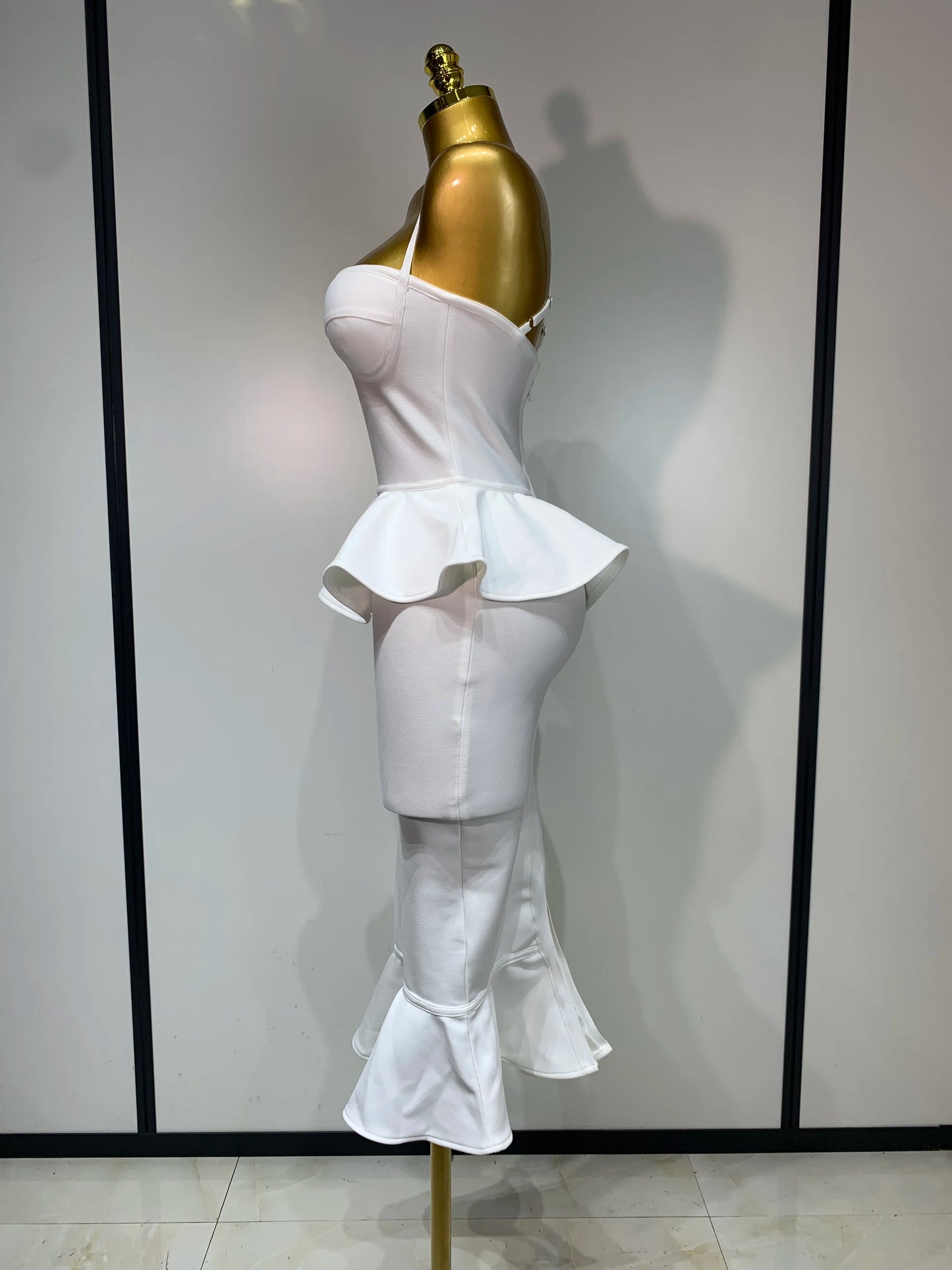 Women Sexy Backless Tierred Bodycon Bandage Dress 2025 Celebrity Elegant Evening Party Club Wedding Dress Birthday Vestido