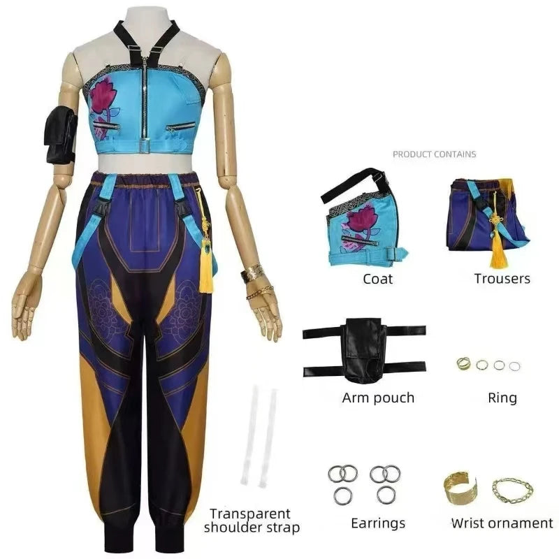 2025 Halloween KPop Mira Cosplay Costume Wig Women Girls Halloween Carnival Comic-con Party Role Playing Outfits