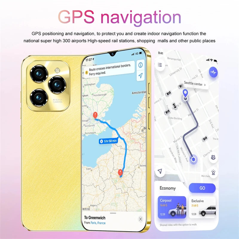 HOT 2026 NEW Original For 40 Pro Brand New 6.8 inch Full Screen Smartphone 4G 5G Cell Phone 6800mAh Mobile Phones Global Vers