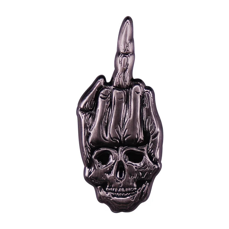 Popular Halloween Costume Accessories Horror Ghost Skull Pumpkin Pin Metal Badge Holiday Jewelry Gift Wholesale