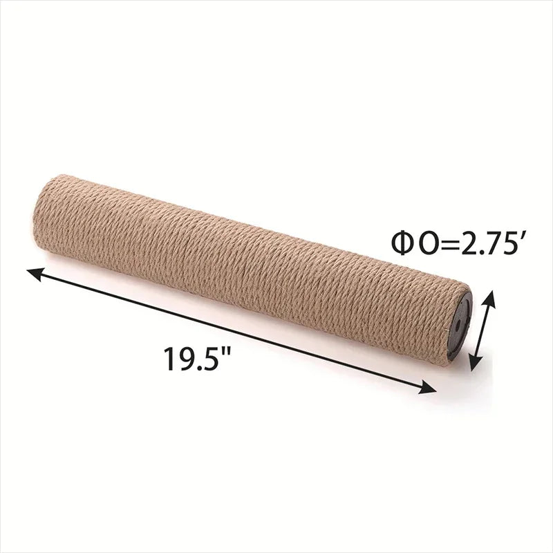 Cat Scratching Post Cat Tree Sisal Climbing Frame DIY Replacement Post Accessories Kitten Toy Pet Furniture Kittens Scratch Pole