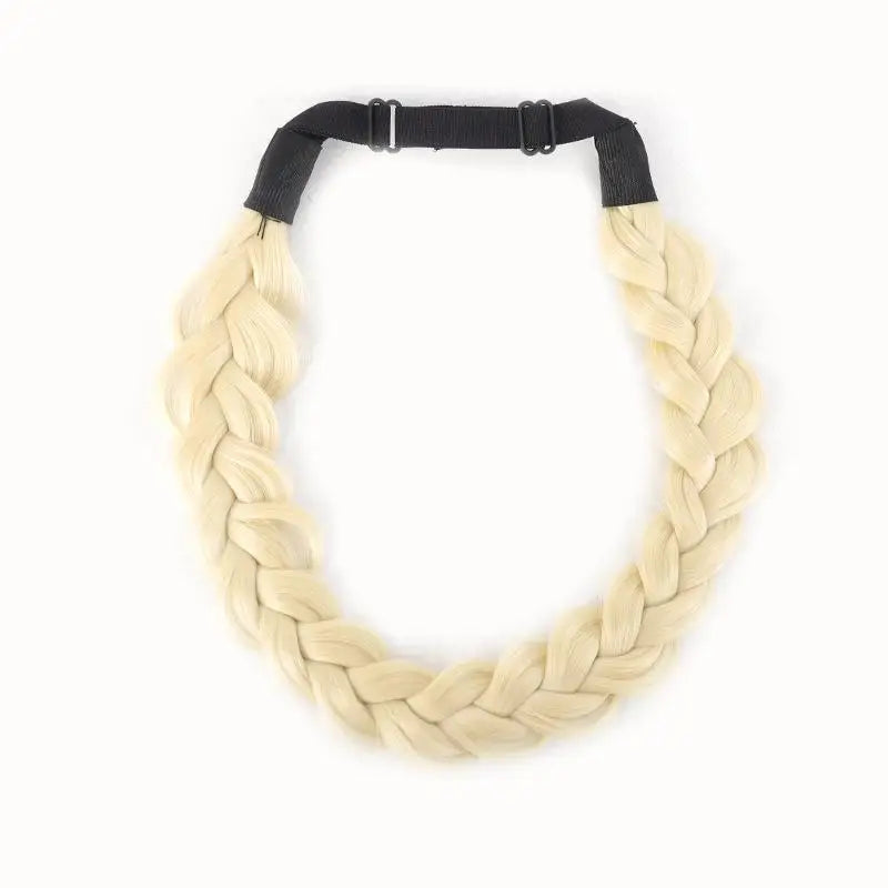 1 Pcs Synthetic Premium Adjustable Handmade Wig Braided Elastic Band Hair Fashion Braiding Hair Headband Headwear For Women