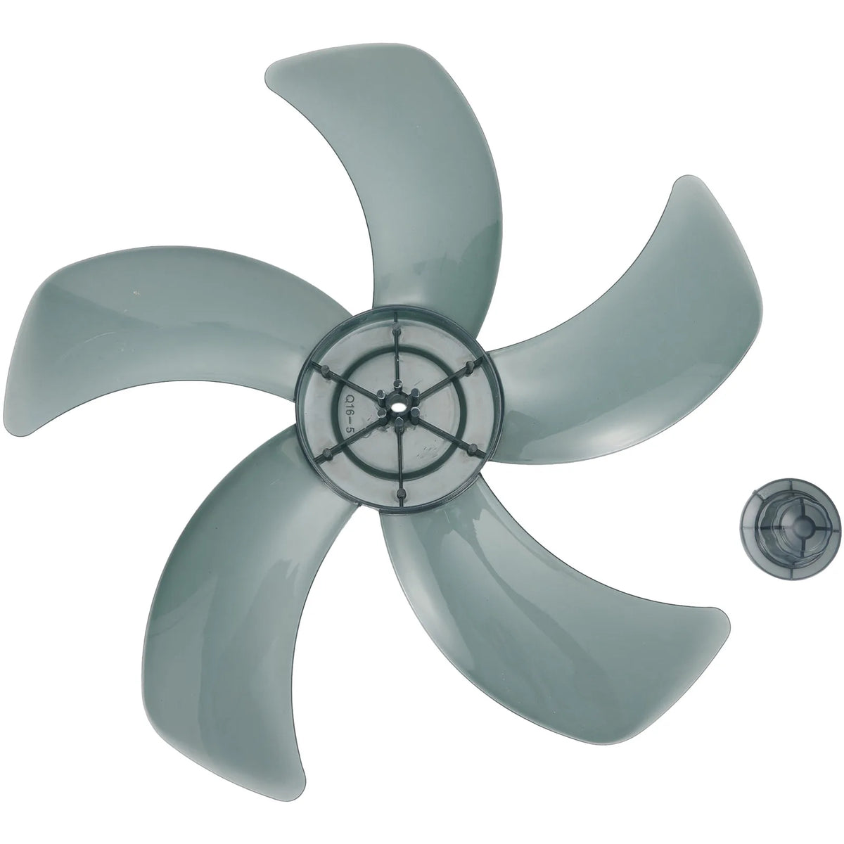 16 Inch Five Leaf Replacement Fan Blade With Nut Cover For Stand Fans And Desk Fans Plastic Material For Household Use