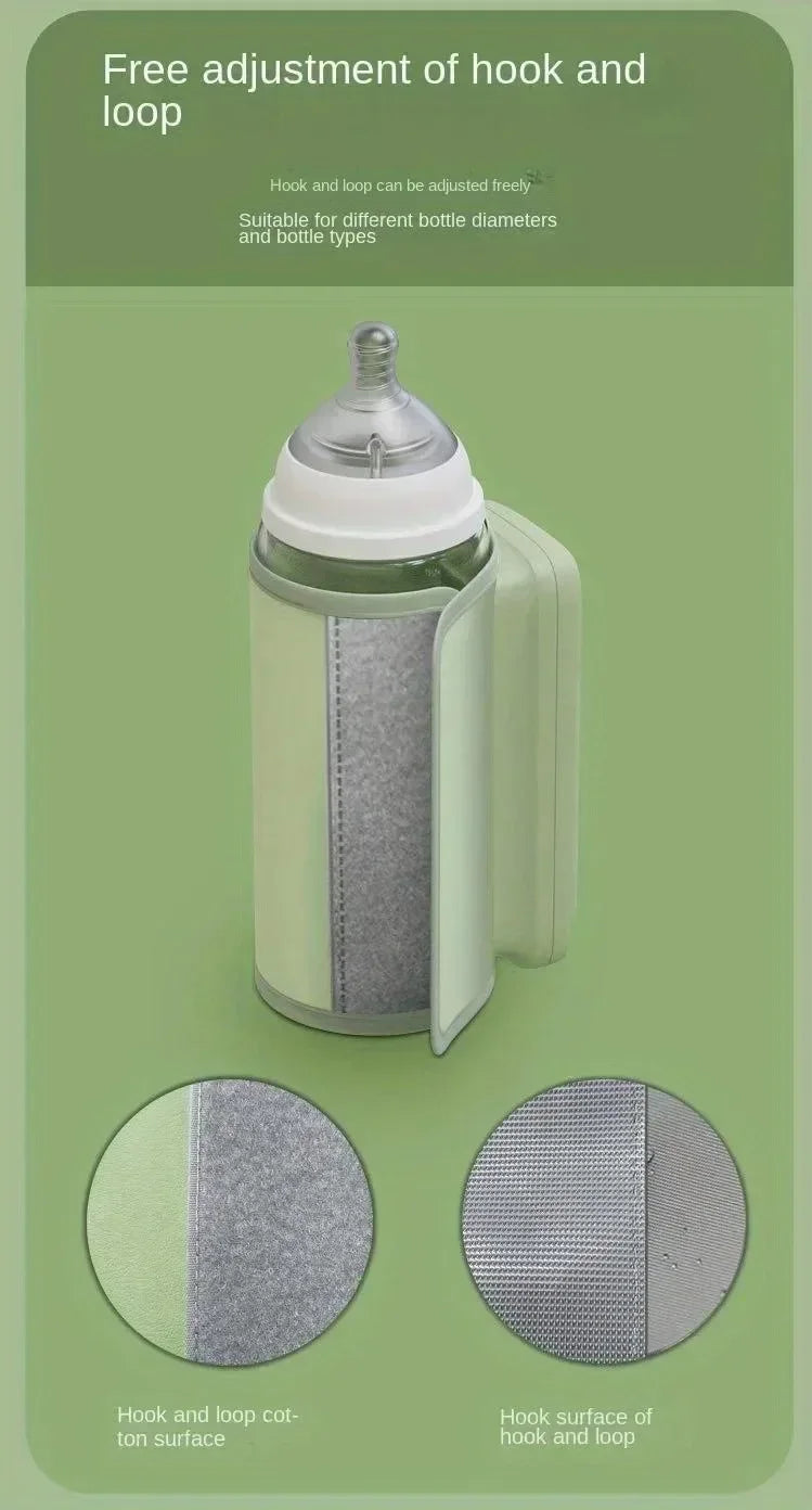 Rechargeable Baby Bottle Warmer 6Heat Level Multifunction Breast Milk Warmer Accurate Temperature Control Baby Bottle Heat