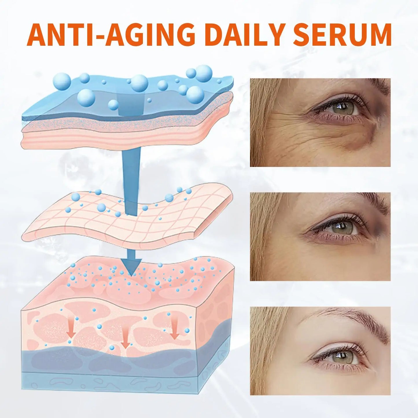 Collagen Wrinkle Remover Face Serum Firming Lift Anti Aging Fade Fine Lines Whitening Brighten Moisturizing Skin Care Cosmetics