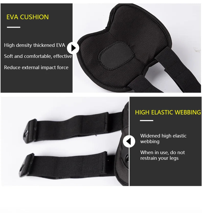 4Pcs Tactical Knee & Elbow Pads Set,Outdoor Protective Gear for Cycling, Mountaineering, Hiking & All Outdoor Sports