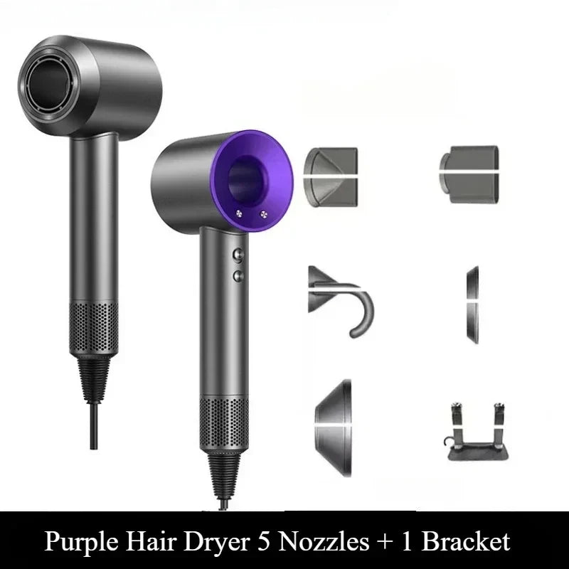 For EU Professional Leafless Hair Dryer, High-Speed Negative Ion 110,000 Rpm, Professional Hair Care, 62M/S Wind, 1600W, Quick