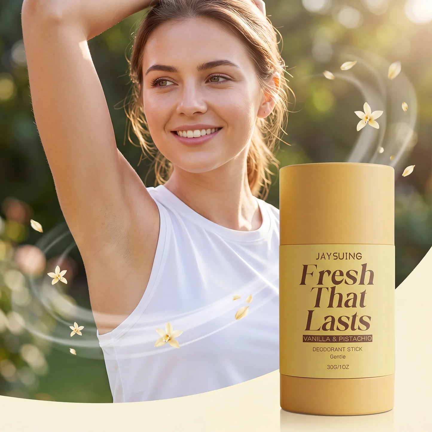 Vanilla Deodorant Antiperspirant Remove Underarm Body Bad Odor Refreshing Lasting Aroma Anti Sweating Portable Perfumed Stick