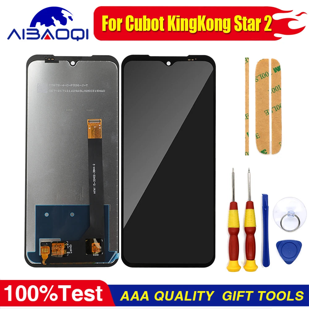 Touch Screen For CUBOT KingKong Star 2 KingKong X Pro KingKong Mini 3 KingKong Mini 4 Pocket 3 LCD Display Digitizer Free Tools