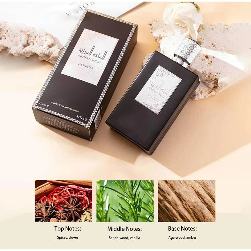 Arabian Ebony Luxury Perfume For Women Oriental Fresh Citrus Jasmine Fragrance High-end, Charming, Elegant Long-lasting Perfume