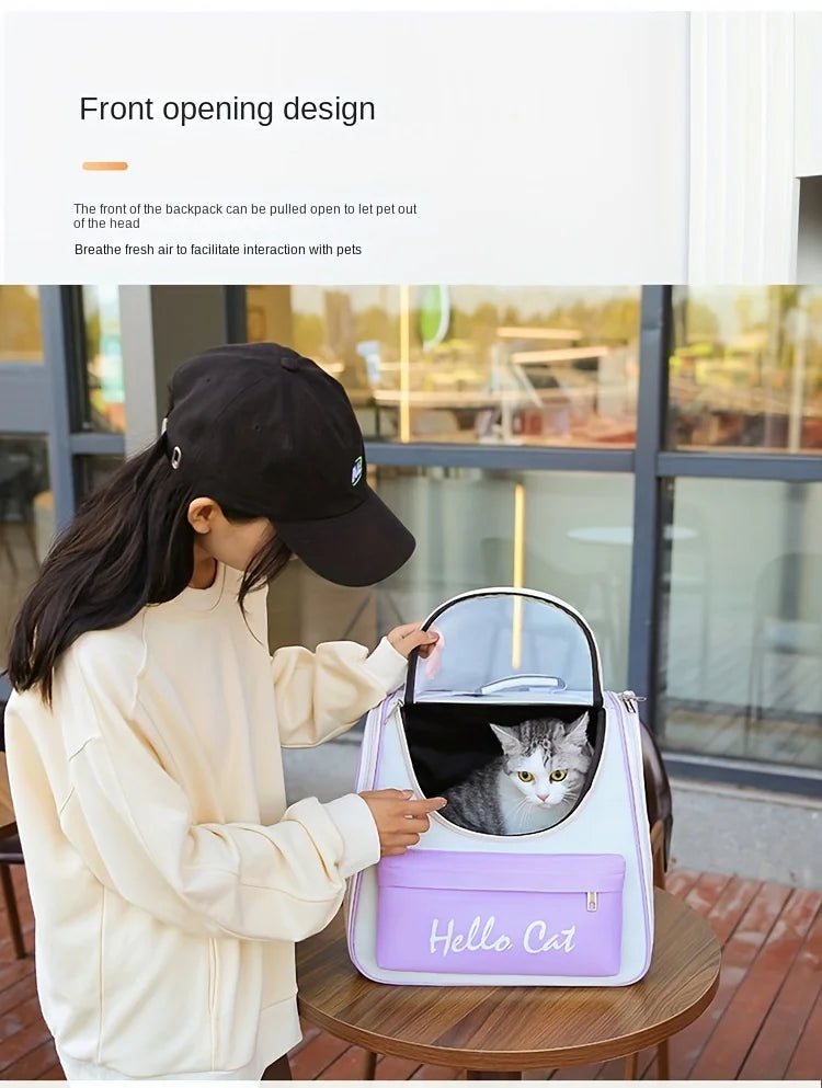 Cat Carrier Bags Windproof Outdoor Travel Backpack for Cat Small Dogs Transport Carrying Bag Cat Backpack Carriers With Cushion