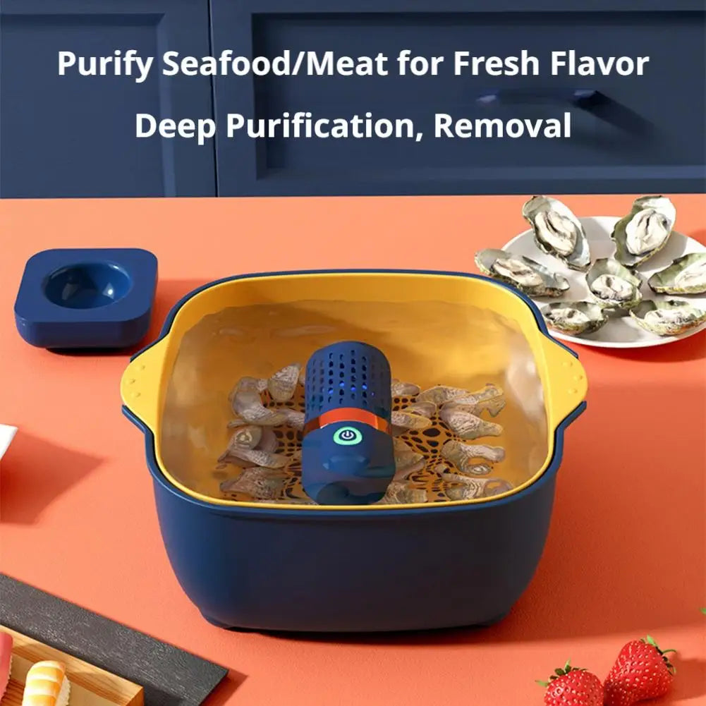 Wireless Capsule Fruit And Vegetable Cleaning Purifier Cleaning Machine Food Sterilization And Vegetable Washing Machine