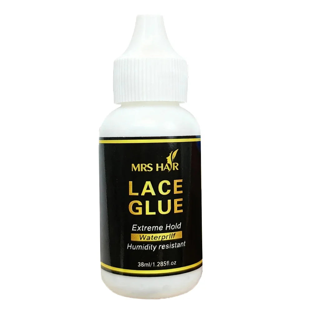 Extreme Hold Waterproof Lace Glue 38ml Wig Adhesive for Lace Frontal And Full Lace Wigs Durable Long-Lasting