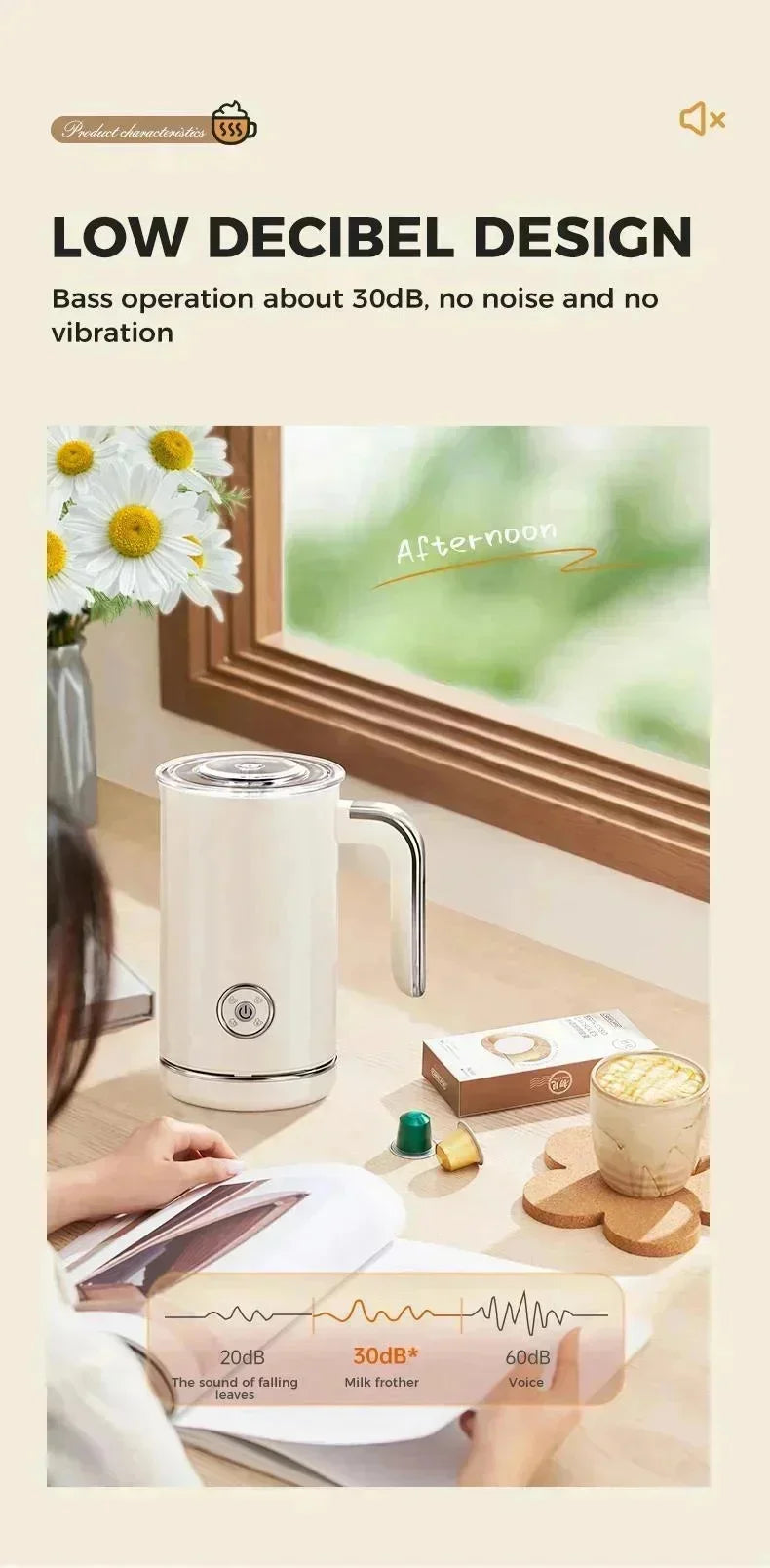 220V 240ml 4in1 Electric Milk Frother Home Automatic Milk Frother Italian Coffee Machine Milk Frother Hot And Cold Mixing Cup