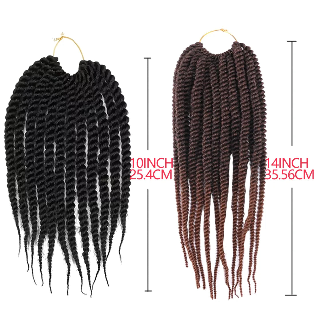 Senegalese Twist Crochet Braids High Temperature Synthetic Fiber, Lightweight &Odorless, Elastic & Soft, Elegant Style for Women