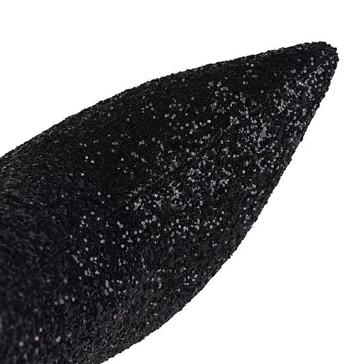 Ochanmeb Sexy Stiletto Heels Silver Red Glitter Boots Women Thin High Heeled Bling Bling Gold Sequined Knee-high Long Boot Party