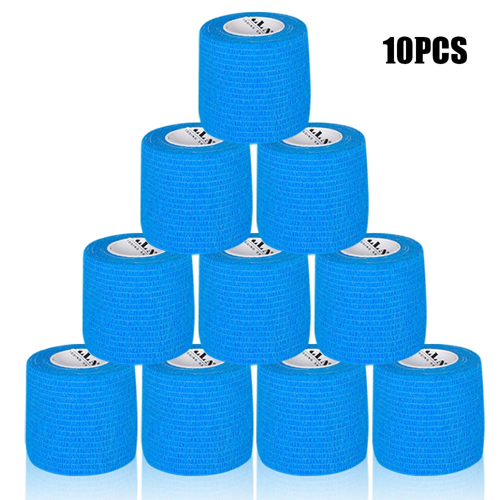 16/10/3PCS Tattoo Grip Bandage Colorful Self Adhesive Wrap 5cm X 4.5m Non Slip Handle Tape Tattoo Machine Grip Cover Supplies
