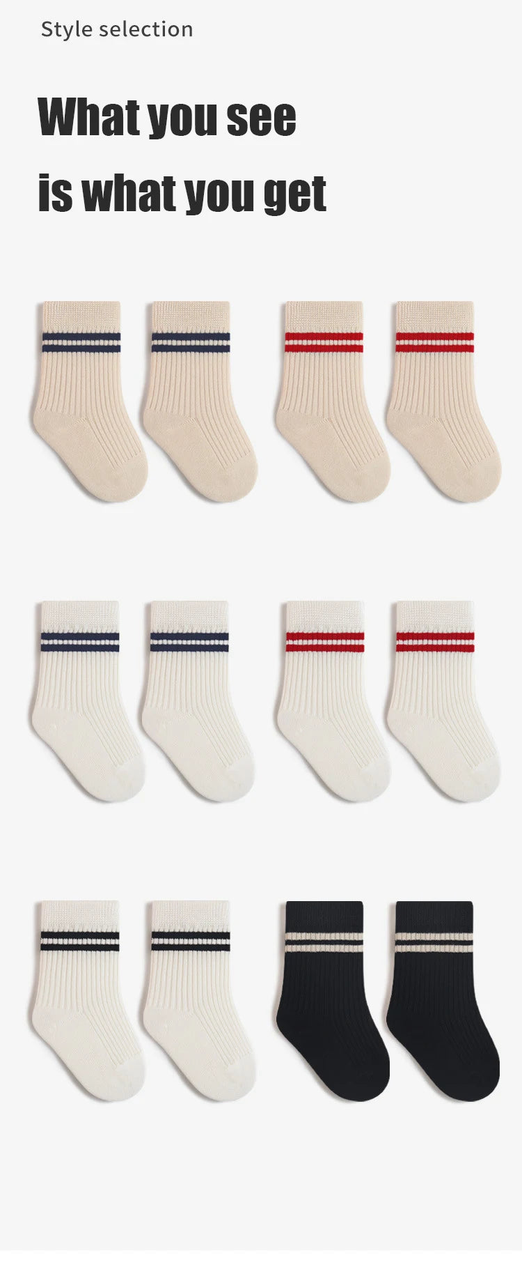 6/3 Pairs Children Socks School Socks With Stylish Designs Boy Socks Girl's Socks For Newborn Baby Accessories