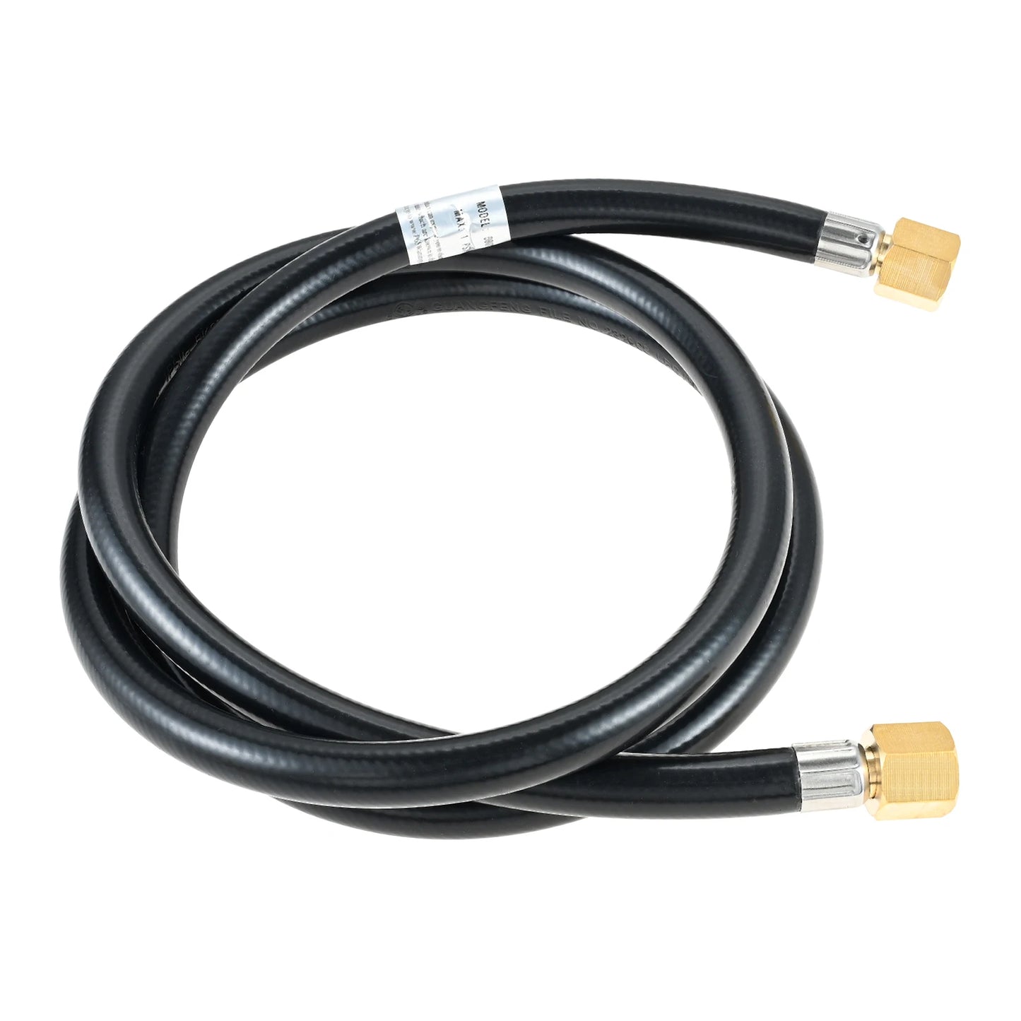 5FT Propane Hose Extension RV Quick Connect Gas Line for Grill/Heater/Fire Pit with 3/8-inch Swivel Female Flare Brass Fittings