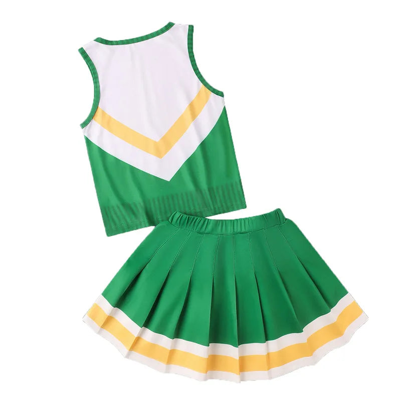 Stranger Uniform Sleeveless Costume Halloween Chrissy Cunningham Cheerleader Cosplay Hawkins High School Costume Dress