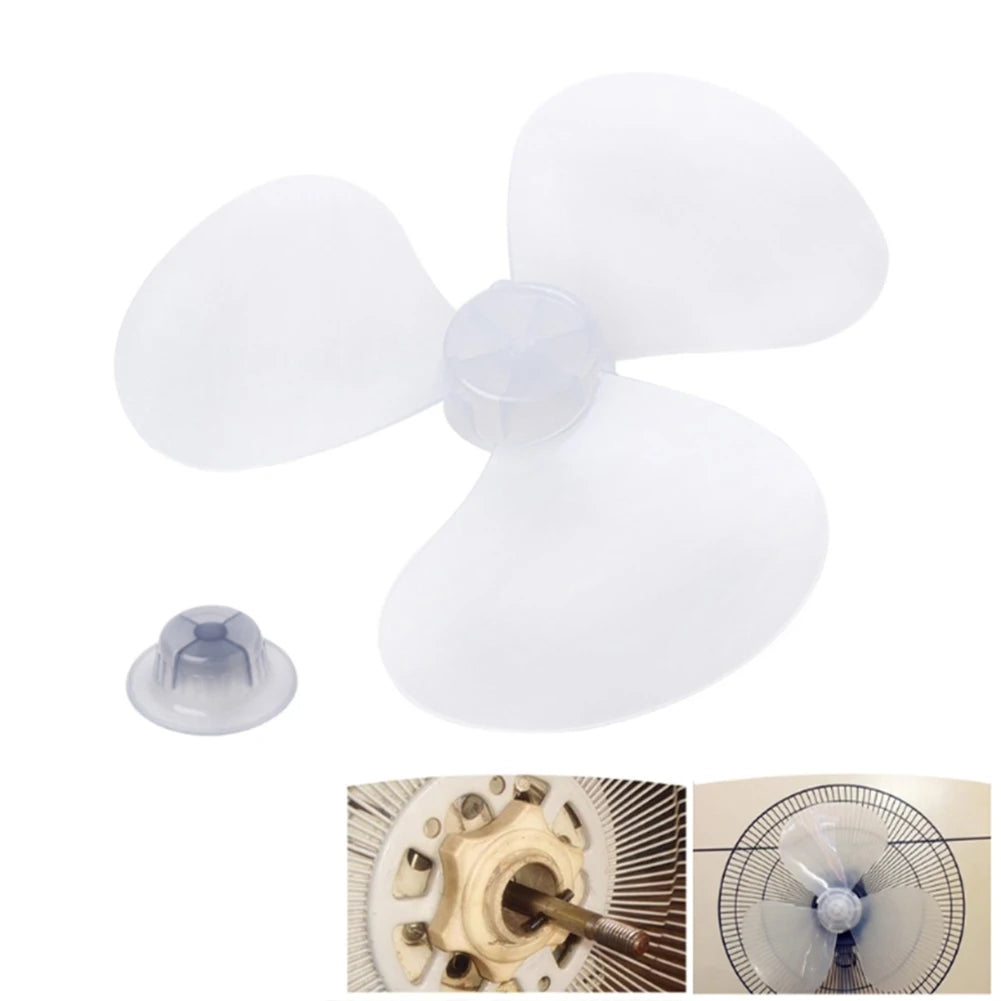 High Quality Fan Blade 3 Leaves Radius 14cm Standing Pedestal Floor Wall Table Fanner Transparent Black Transparent White