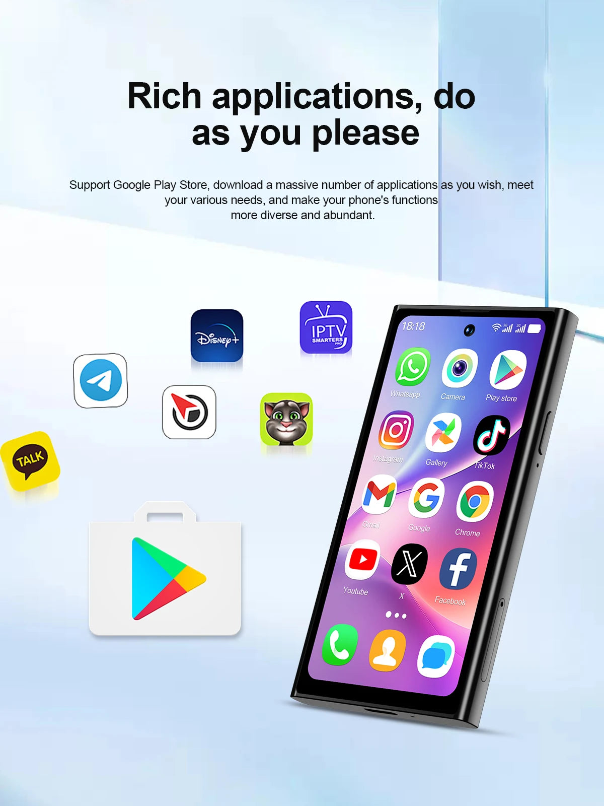 SERVO S27 Mini Android OS Cute Smartphone 4G LTE 3GB+64GB Play Store GPS WiFi Face ID 4.0"  Small Smart Phones Dual SIM Standby
