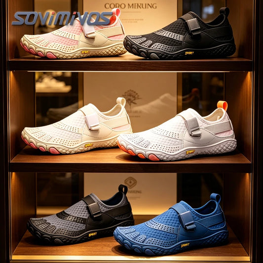 Water Shoes for Men Women Five Fingers Barefoot Aqua Shoes Quick Dry Non-Slip for Swimming Hiking, Multiple Colors Available