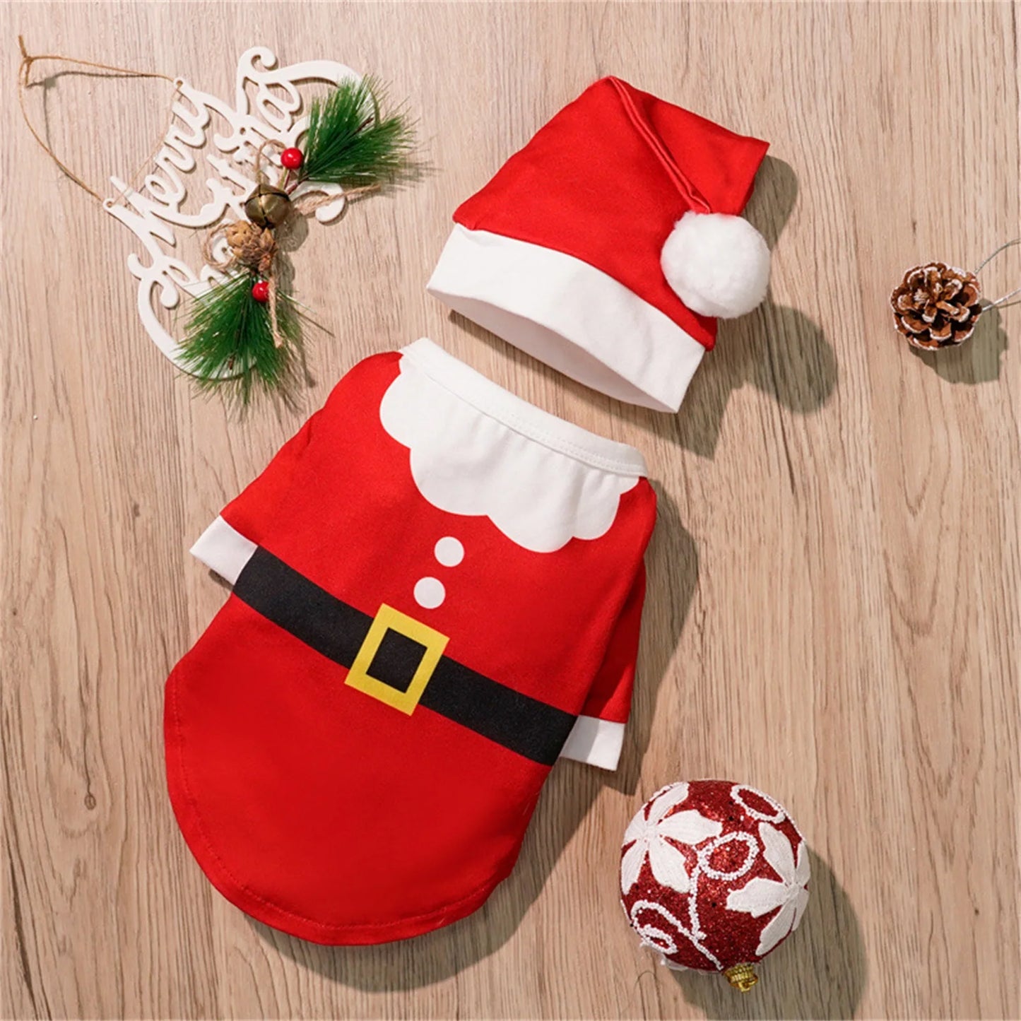 Puppy Style Christmas Sweatshirt Winter Dog Warming Soft Comfortable Pullover Sweatshirt Puppy Festival Lovely Costume Shirt