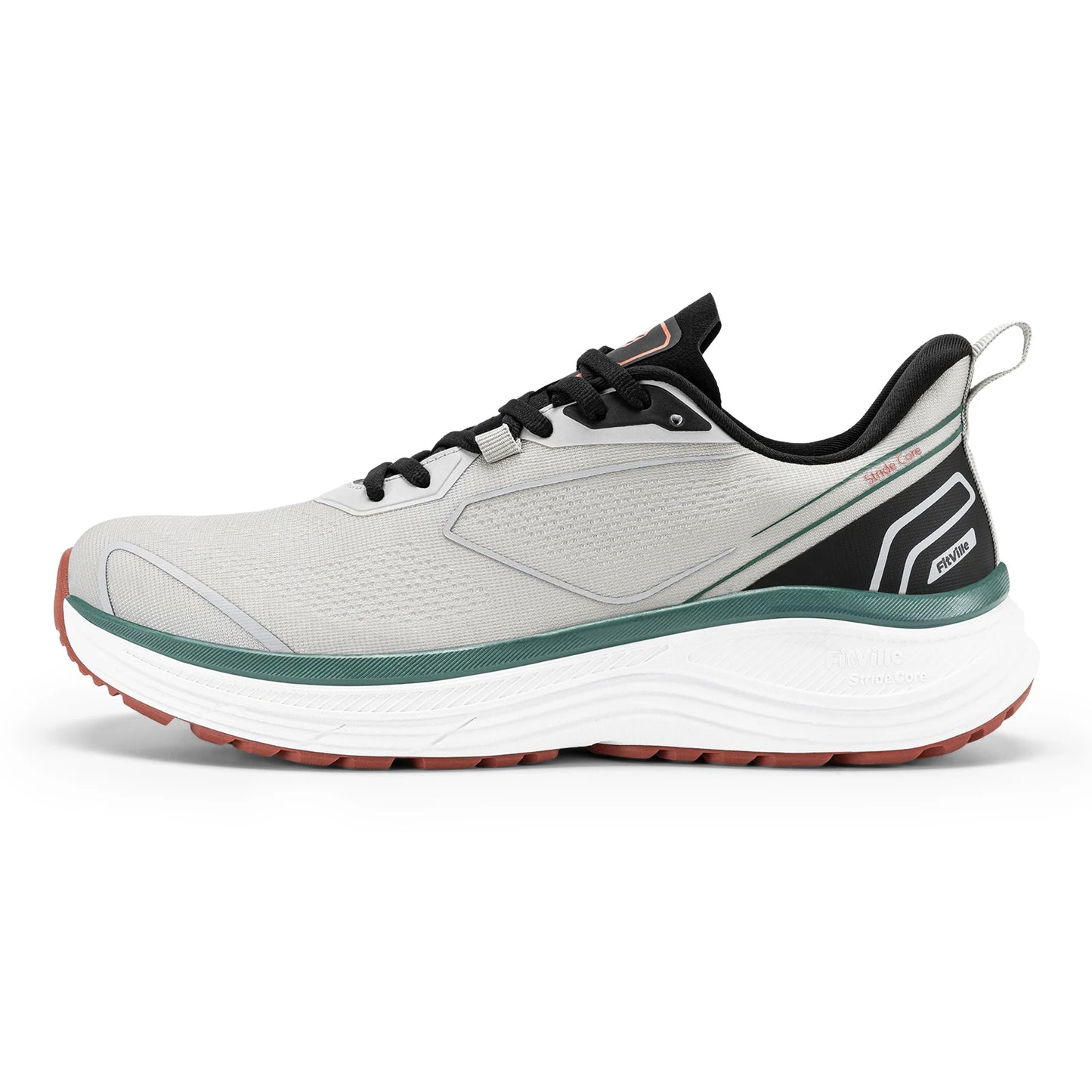 Fittington Walking Shoes For Men Extra Wide Cushioned Running Shoes Tennis Soft Shoes Arch Support for Plantar Fasciitis Relief