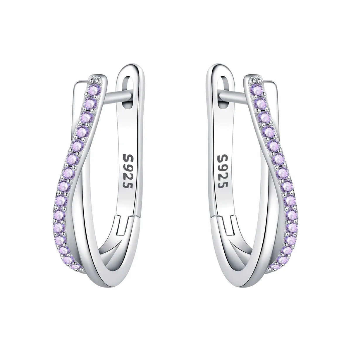 925 Sterling Silver Needle Iris Flower Hoop Earrings for Women Original Elegant Versatile Jewelry Birthday Party Fine Gift 2026
