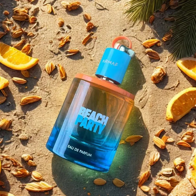 Beach Party Perfume 100ml Unisex Fresh Tropical Fruity Aquatic Fragrance Grapefruit Guava Woody Long Lasting Summer Scent
