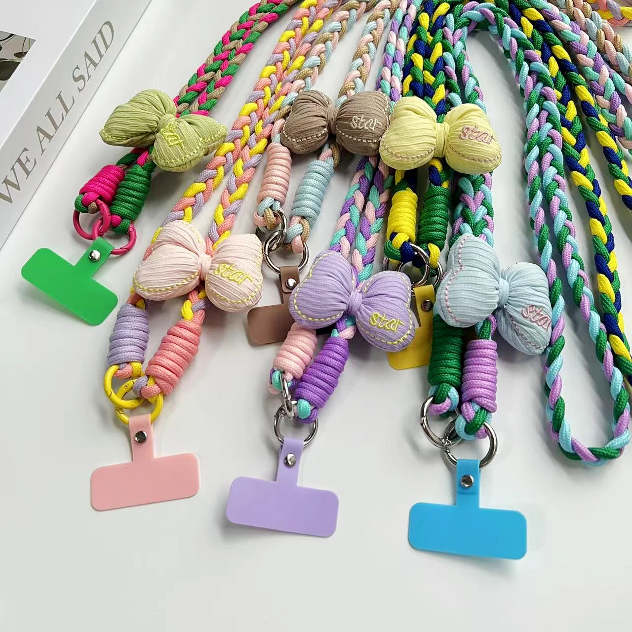 Creative Cartoon Mobile Phone Universal Lanyard Crossbody Long Rope Lanyard Rope Cartoon Decorative Pendant Accessories