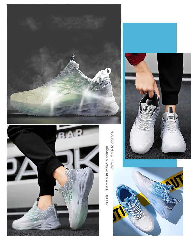 Men Running Shoes Comfortable Sport Shoes Men Lightweight Walking Shoes Men Sneakers Breathable Zapatillas Flats Jogging Shoes