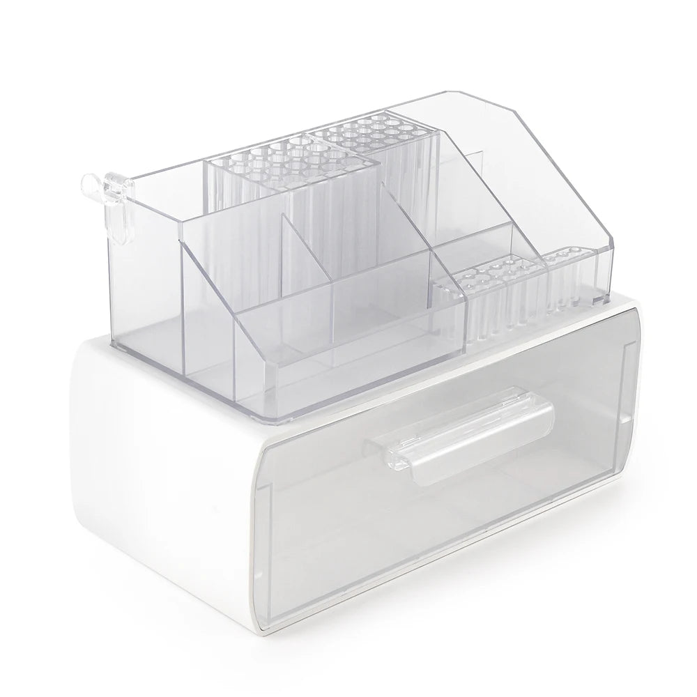 Acrylic Storage Rack Nail Art Tools Organizer Nail Salon Display Rack Large Capacity Storage Box Gel Polish Cosmetic Drawer